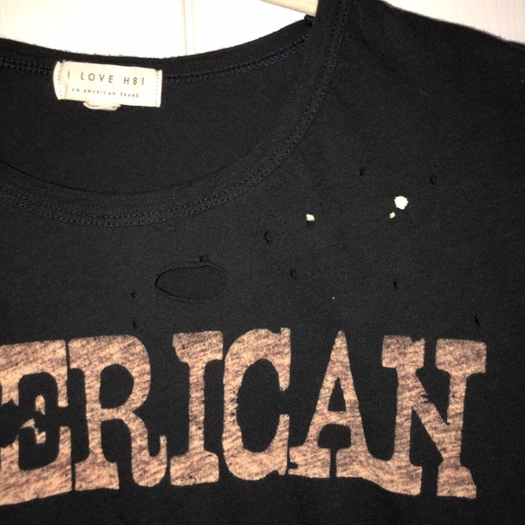 Grey printed t-shirt with hole detailing - Picture 3 of 6